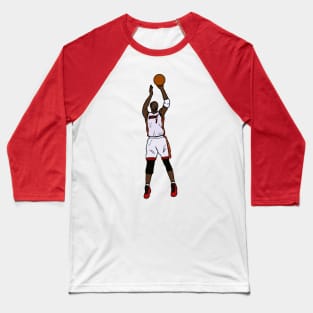 Chris Bosh Jumpshot - Miami Heat Baseball T-Shirt